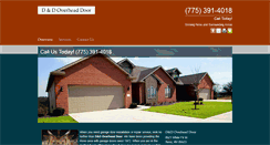 Desktop Screenshot of overheaddoorsnv.net